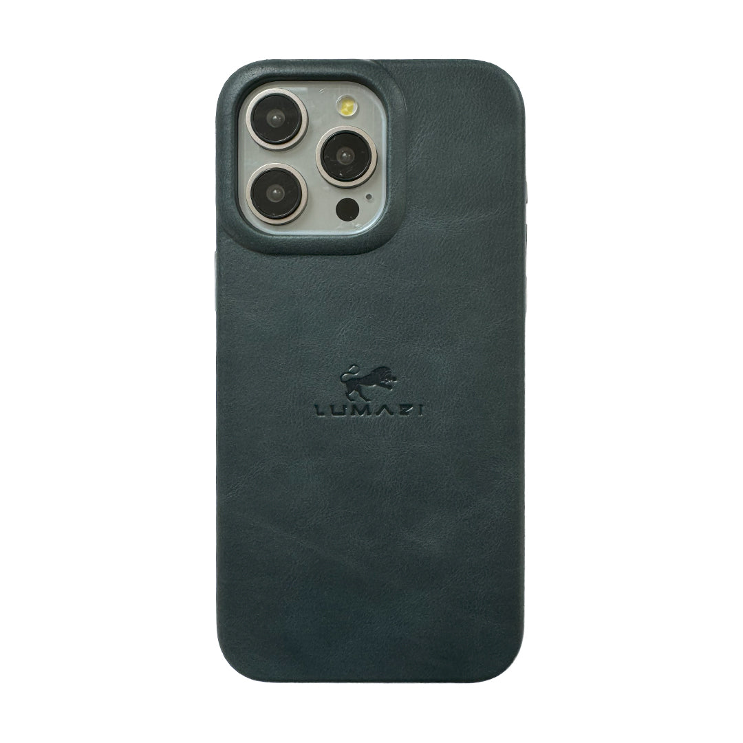 leather case cover iphone premium full grain magsafe teal ocean sea turquoise Mediterranean